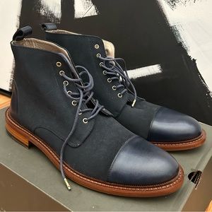 Navy Blue Taft Boots Men’s Sz 8